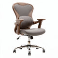 Sedia da ufficio ergonomica con rivestimento in tessuto grigio e braccioli regolabili 70 x 70 x 120cm